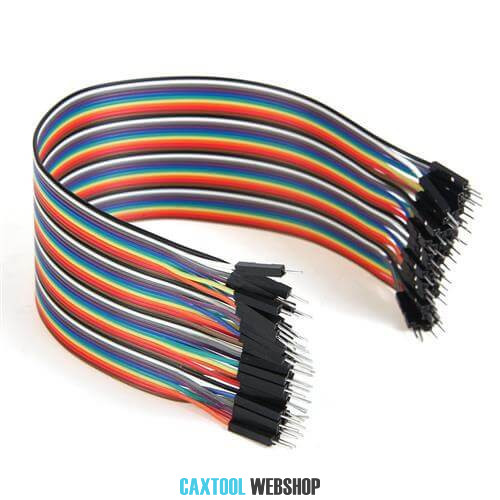 Samec - Samec DuPont propojovací kabel 40ks 20cm