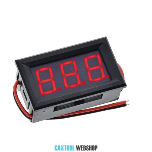 0.56inch 3.5-30V Two Wire DC Voltmeter Red