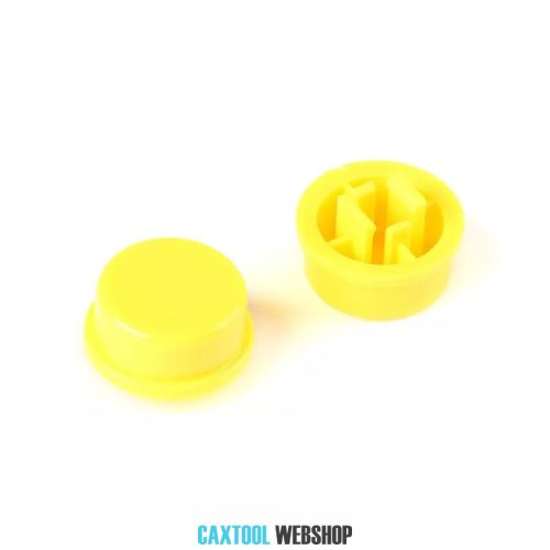 Round Cap for 6*6*7.3mm Square Tachile Switch Yellow